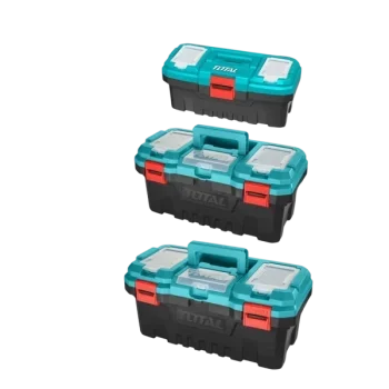 Total 3 Pcs plastic tool boxes set