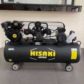 HISAKI JAPAN 2 IN 1 Compressor 200 Litres with Diesel Engine 8.5hp and Motor 3hp