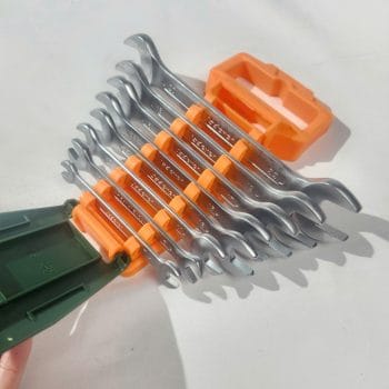 Jadever 8pcs double open end spanner set Size:6-22mm