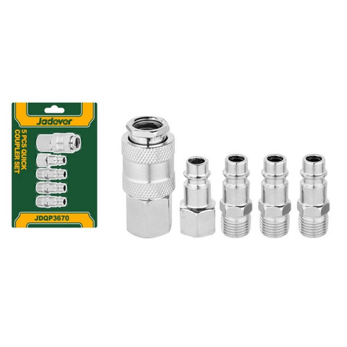 Jedeva-5pcs-set Jadever 5 Pcs quick coupler set - Image 1