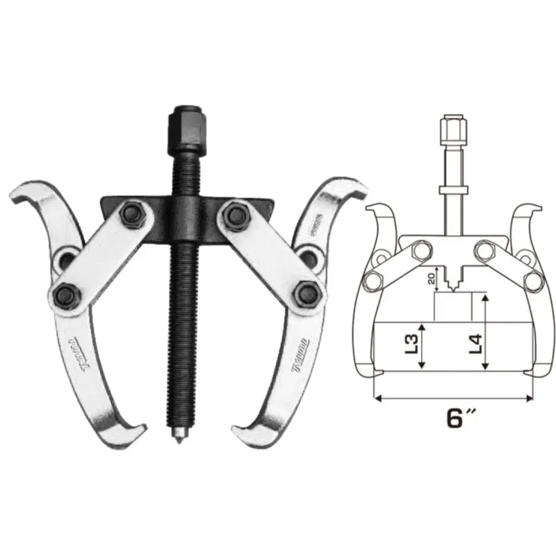 THTGP266 Total Two jaws puller Size:6" 2Jaws,Maxforce:5000KG - Image 1