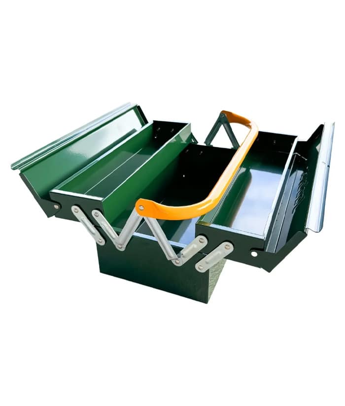 caja-metalica-acero-jadever-jdtb8a33-herramientas-pergamino Jadever Tool box Size: 420x205x160mm 2 Layers - Image 1