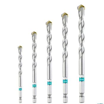 Total 5 Pcs masonry drill bits set